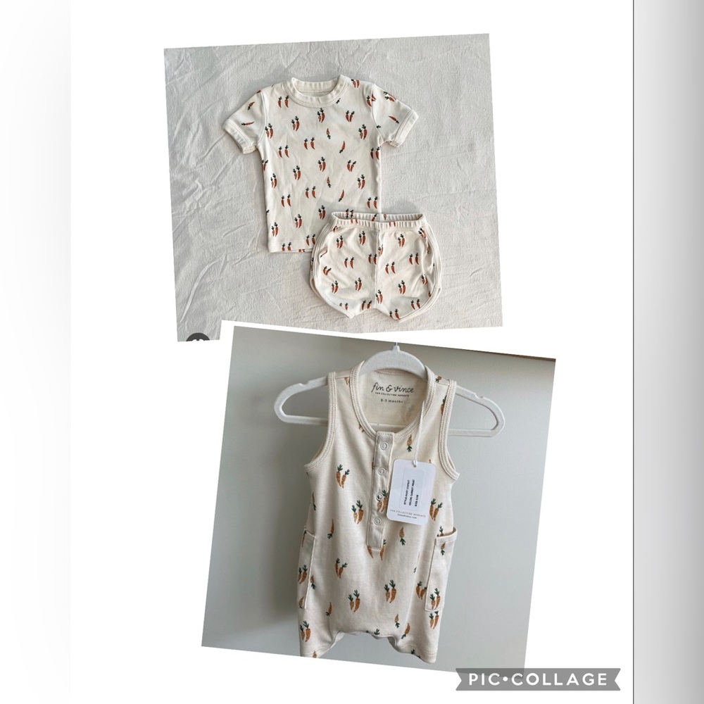 ISO Fin and Vince carrots set or romper 4/5